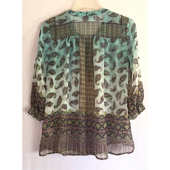 Gypsy 05 100% silk boho top - Picture 3 of 7